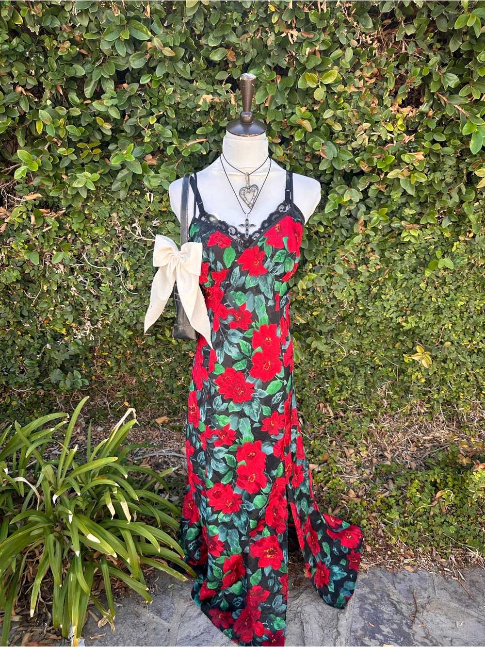 ✨Vintage Victoria's Secret Floral Slip Maxi Dress